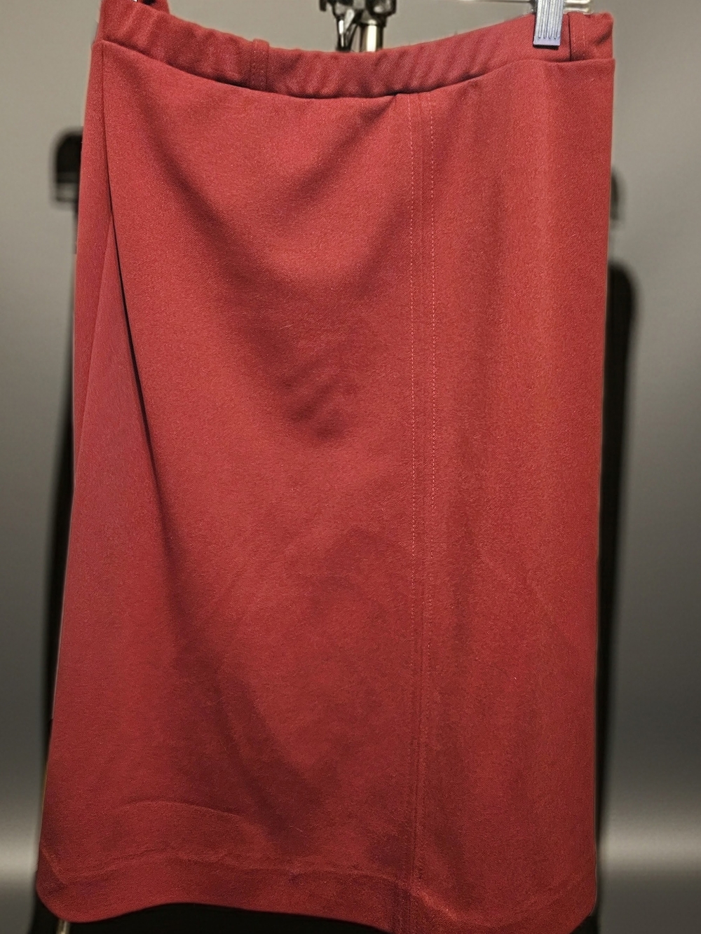 Women's Wool Red A-Line Skirt